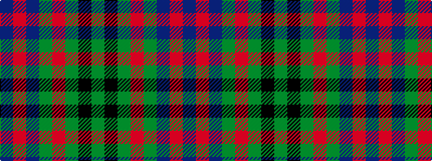 idealised woven sample of pattern BRBGRGKG