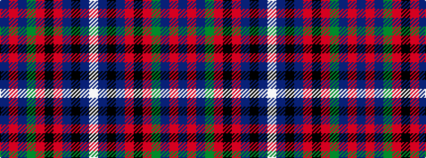 idealised woven sample of pattern BRBGRKRBKBW
