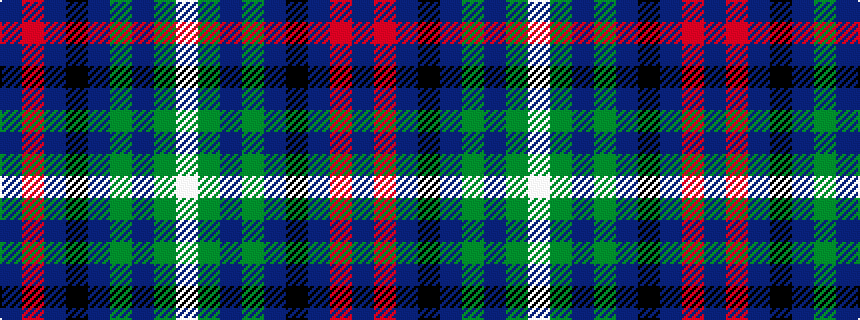 idealised woven sample of pattern BRBKBGBGW