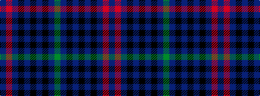 idealised woven sample of pattern BRBKBKBKBG