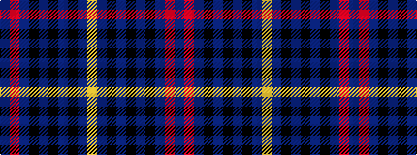 idealised woven sample of pattern BRBKBKBKBY
