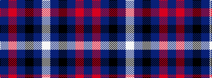 idealised woven sample of pattern BRBKBW