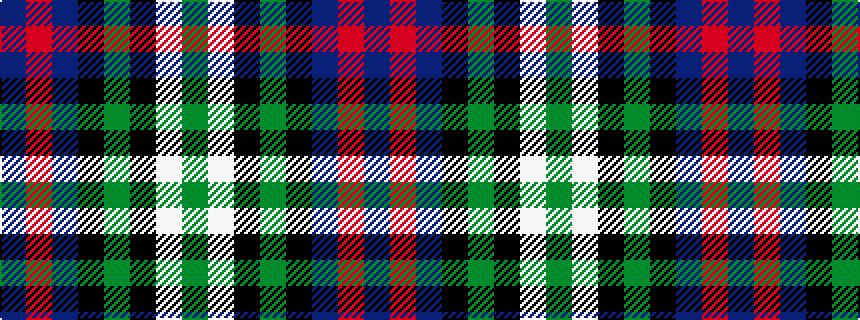 idealised woven sample of pattern BRBKGKWG