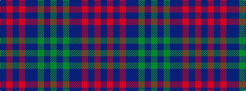 idealised woven sample of pattern BRBRBBGBG