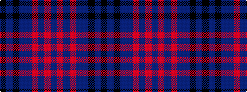idealised woven sample of pattern BRBRBBKBK