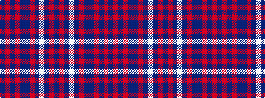 idealised woven sample of pattern BRBRBBRBWBRB