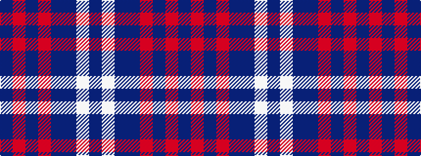 idealised woven sample of pattern BRBRBBWB