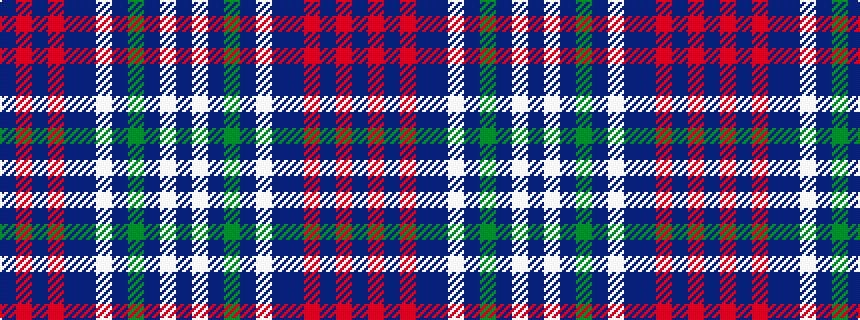 idealised woven sample of pattern BRBRBBWBGBWB