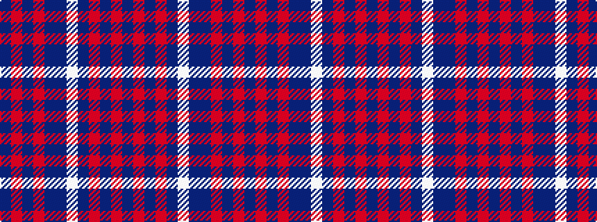 idealised woven sample of pattern BRBRBBWBRBRB
