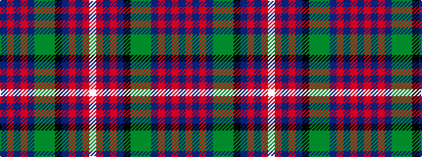 idealised woven sample of pattern BRBRBGGGKBRBRW