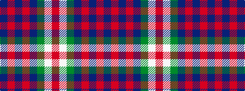 idealised woven sample of pattern BRBRBGWR