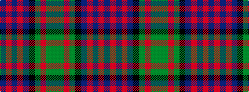 idealised woven sample of pattern BRBRBKGRGG