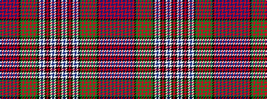 idealised woven sample of pattern BRBRBRBRBRKGRGRGRGRGKWBWKRKWBWKR