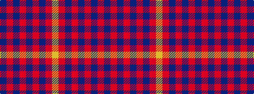 idealised woven sample of pattern BRBRBRBRY