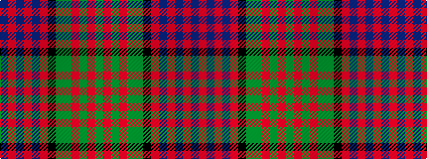 idealised woven sample of pattern BRBRBRKGGRGRG