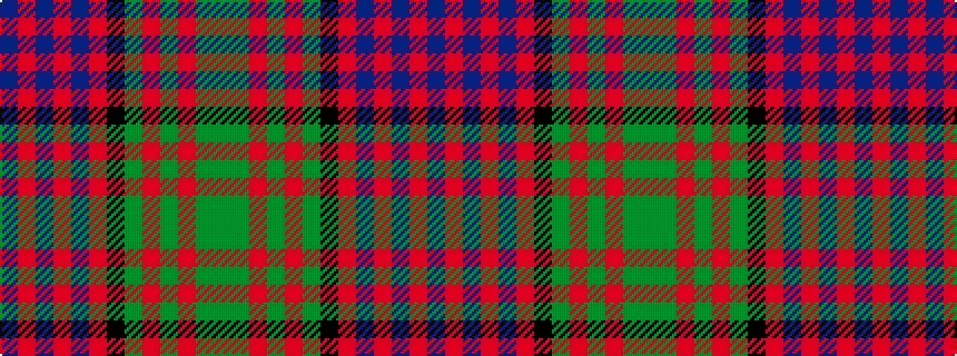 idealised woven sample of pattern BRBRBRKGRGRGG