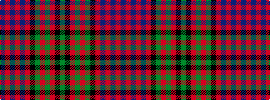 idealised woven sample of pattern BRBRBRKGRGRKG