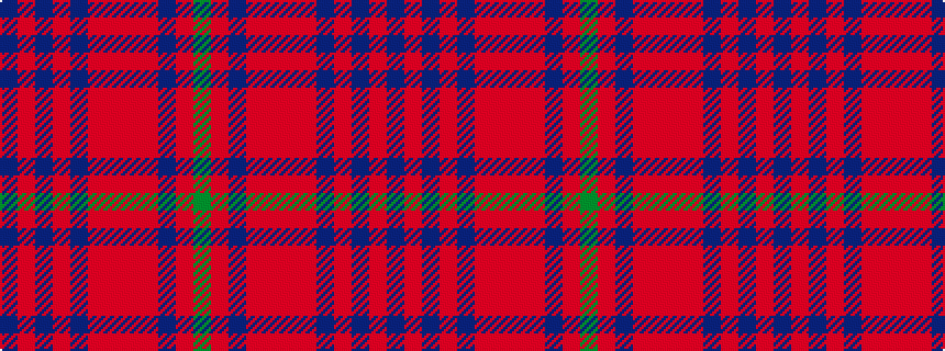 idealised woven sample of pattern BRBRBRRRRBRG