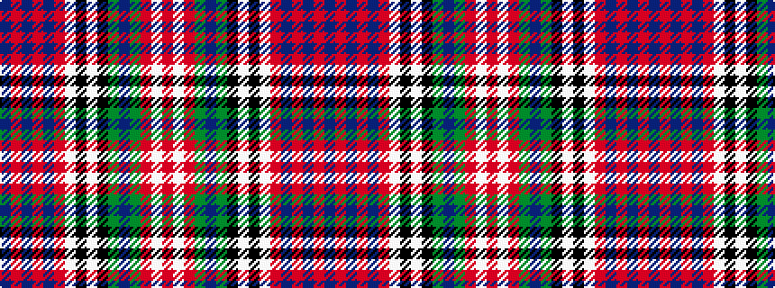 idealised woven sample of pattern BRBRBRWKWKGBGRWR