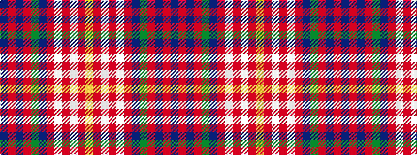 idealised woven sample of pattern BRBRGBRWRWRY