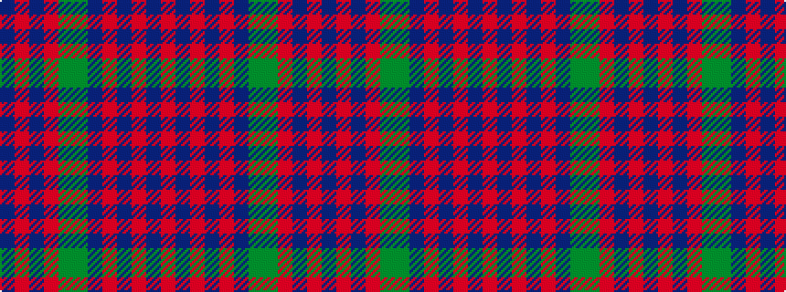 idealised woven sample of pattern BRBRGGBRBRBR