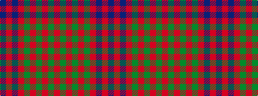 idealised woven sample of pattern BRBRGRGRGR