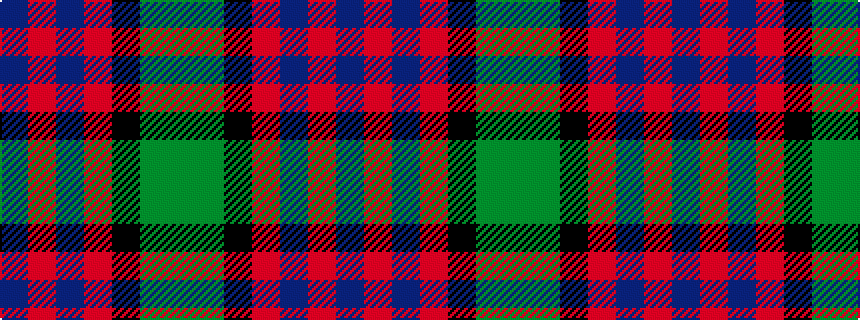 idealised woven sample of pattern BRBRKGG