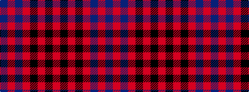 idealised woven sample of pattern BRBRKRKR