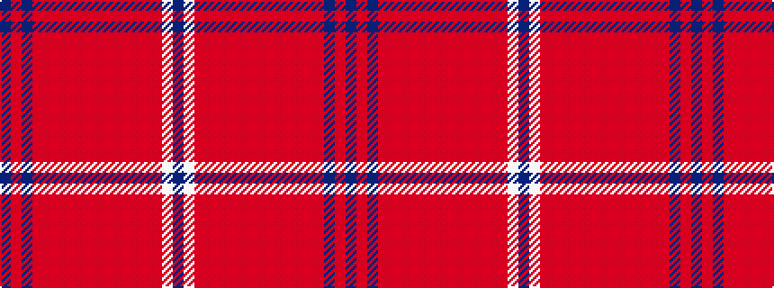 idealised woven sample of pattern BRBRRRRRRRRRRRRWB