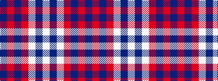 idealised woven sample of pattern BRBRWBW
