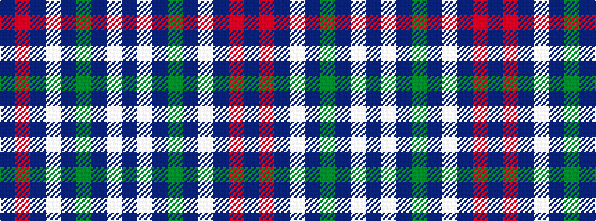 idealised woven sample of pattern BRBWBGBWB