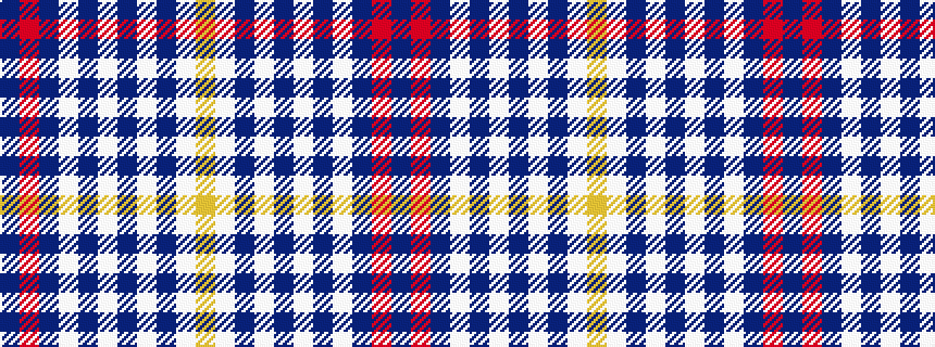 idealised woven sample of pattern BRBWBWBWBWY