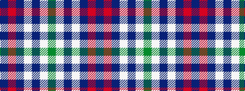 idealised woven sample of pattern BRBWBWG