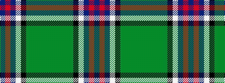 idealised woven sample of pattern BRBWKGGGGG