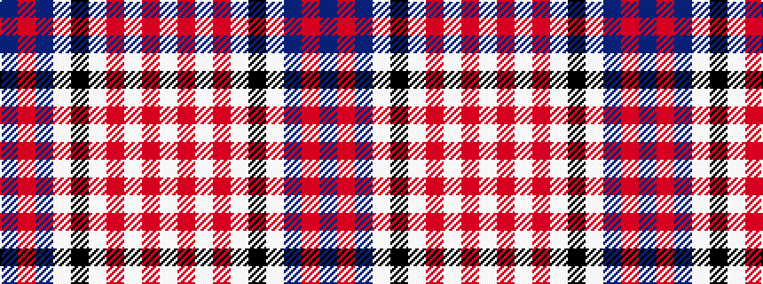idealised woven sample of pattern BRBWKWRWRW