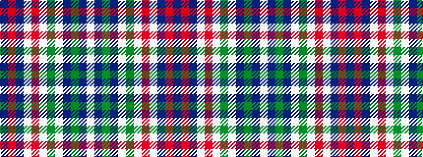 idealised woven sample of pattern BRBWRWGWBGBW
