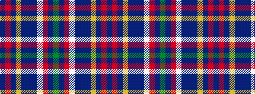 idealised woven sample of pattern BRBYBBBWRBG