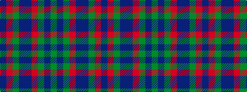 idealised woven sample of pattern BRGBBRGBG