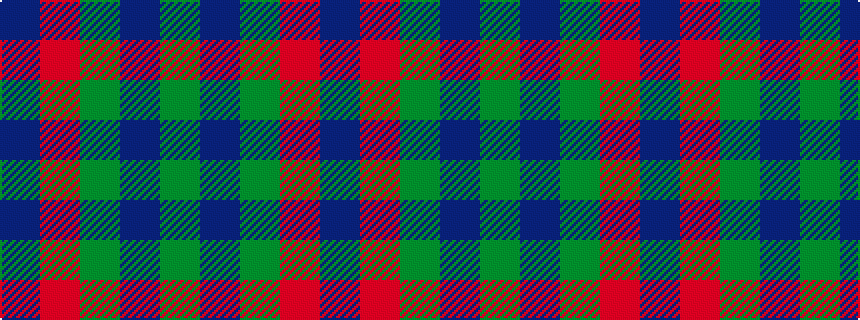 idealised woven sample of pattern BRGBG