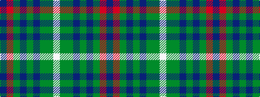 idealised woven sample of pattern BRGBGBGGW