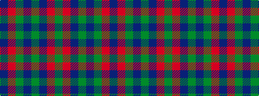 idealised woven sample of pattern BRGBGBRG