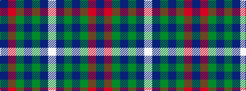 idealised woven sample of pattern BRGBGBW