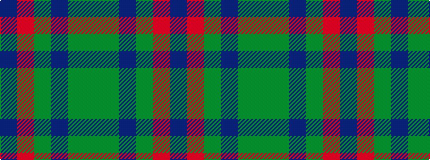 idealised woven sample of pattern BRGBGG