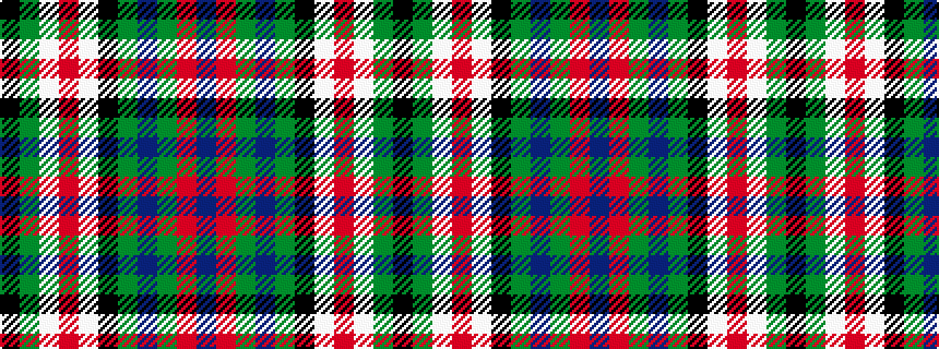 idealised woven sample of pattern BRGBGKWRWGK