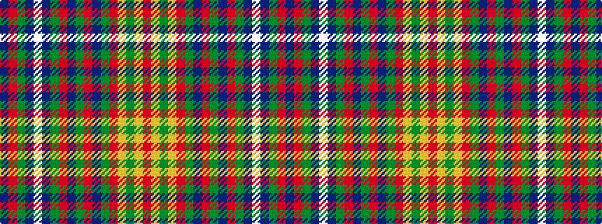 idealised woven sample of pattern BRGBWBGRBGRBGRYGYR