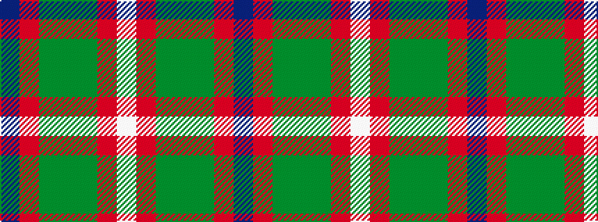 idealised woven sample of pattern BRGGGRW