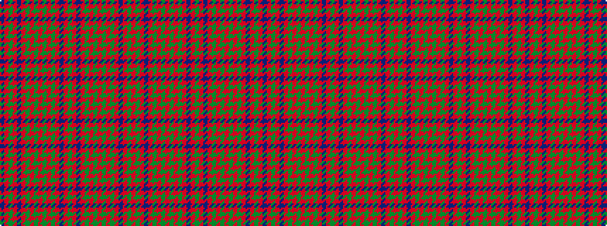 idealised woven sample of pattern BRGRBRGRGRGRGRBRGRBRGRGRGRGRBRGR
