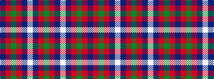 idealised woven sample of pattern BRGRBWBRG