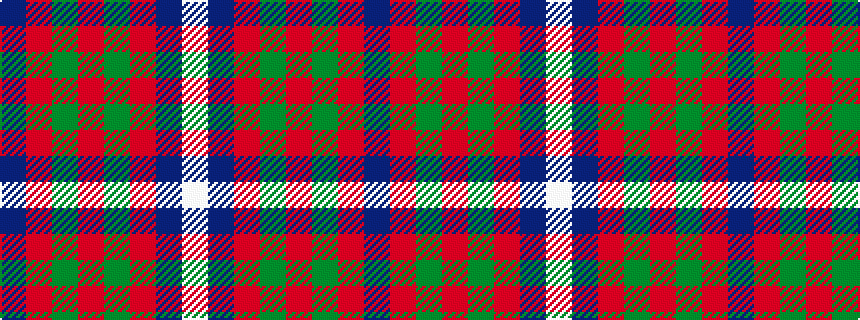 idealised woven sample of pattern BRGRGRBW