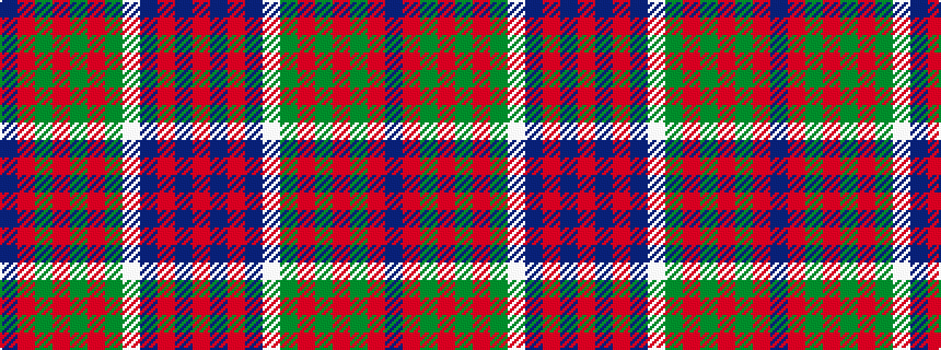 idealised woven sample of pattern BRGRGRGWBRBR